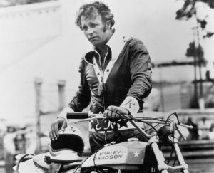 Evel Knieval, seen here with one of his stunt motorcycle. Original image from blog.hemmings.com.